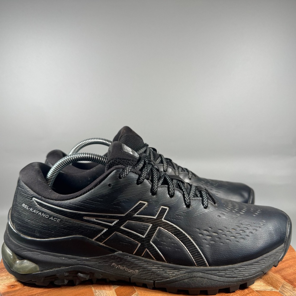 ASICS Gel-Kayano Ace Golf Shoes Mens 11 Black Waterproof Spiked 1111A209